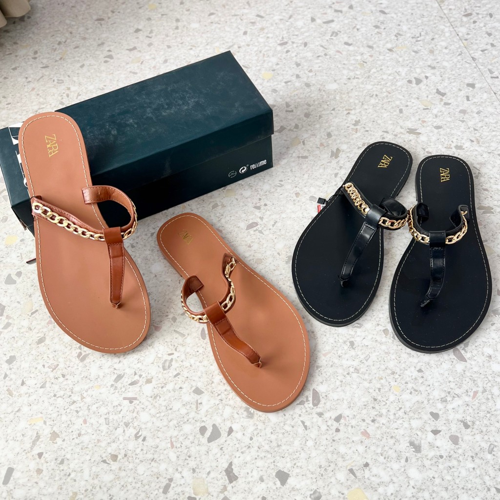 Z81113 SANDAL FLAT WANITA ZARA ORIGINAL