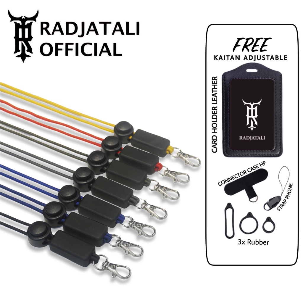 

ID V5 TALI LANYARD ELASTIS GANTUNGAN HOLDER ID CARD HP