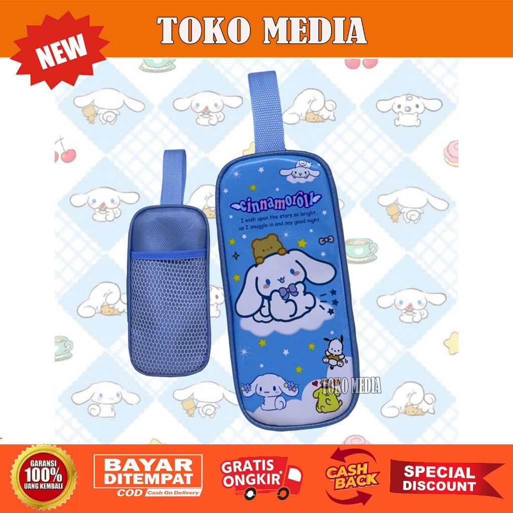 

Murah Kotak Pensil Anak Dengan Kantong Jaring Tema Cinnamoroll