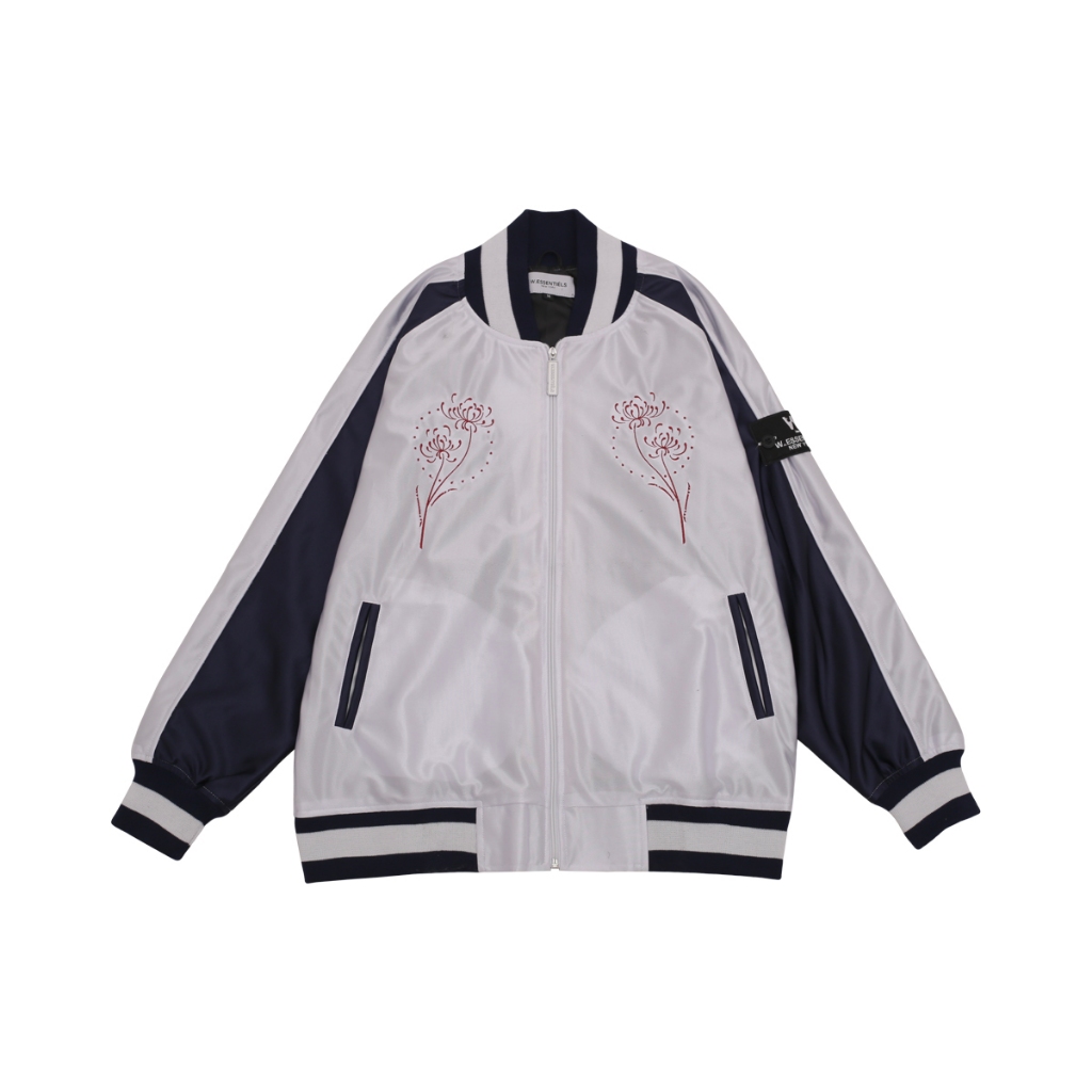 W.ESSENTIÉLS Daffodil Sukajan Navy/White Blanc - 100% ORIGINAL RESMI