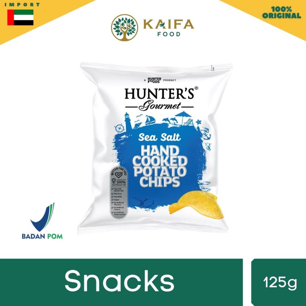 

Hunter’s Gourmet Hand Cooked Potato Chips - Keripik kentang