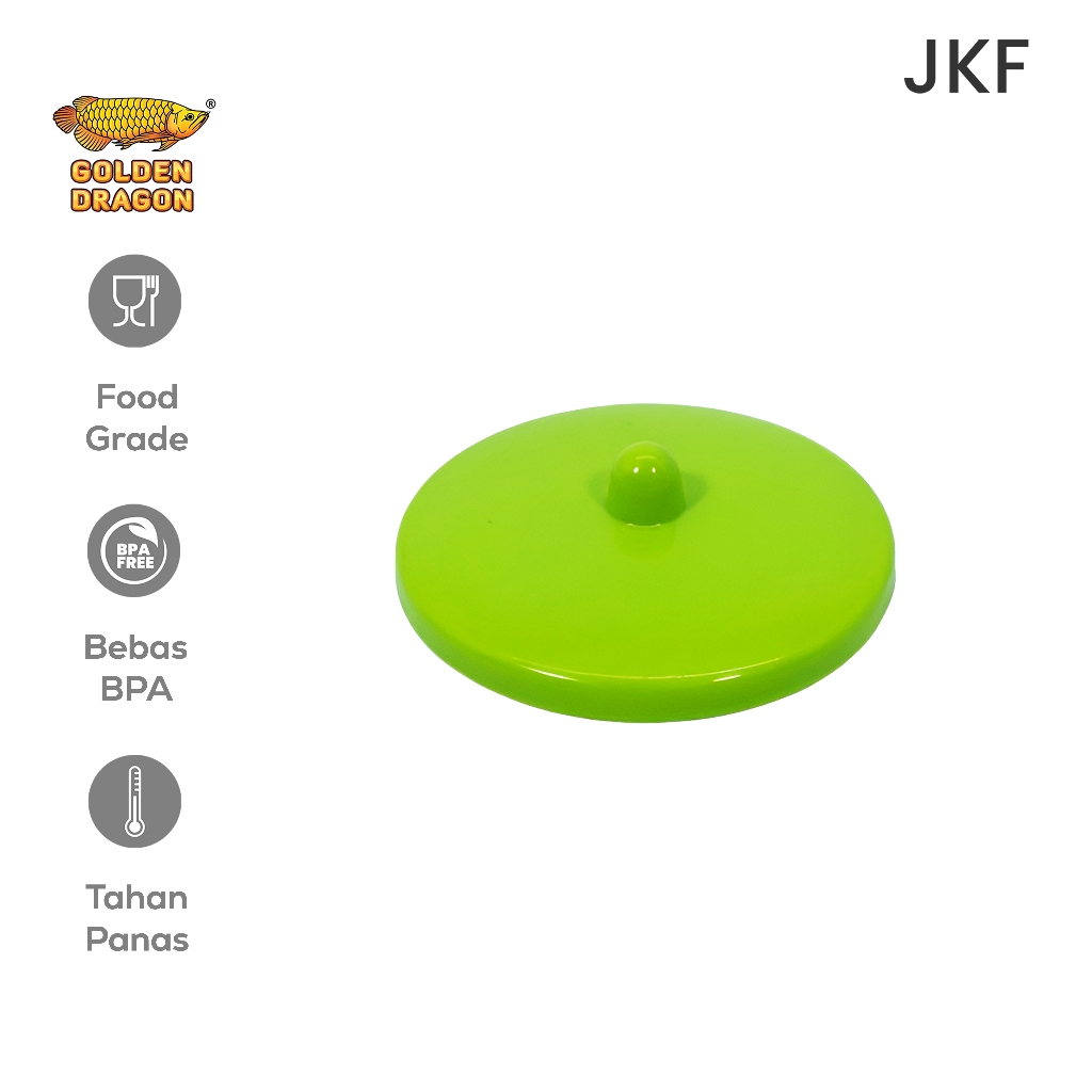 Tutup Gelas Melamin / Tutup Cangkir Hijau Golden Dragon G002 (TS-38)