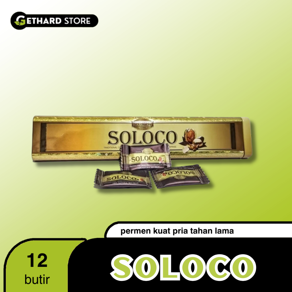 SOLOCO Original 100% Permen Candy Ori Penambah Stamina Pria 12 Pcs