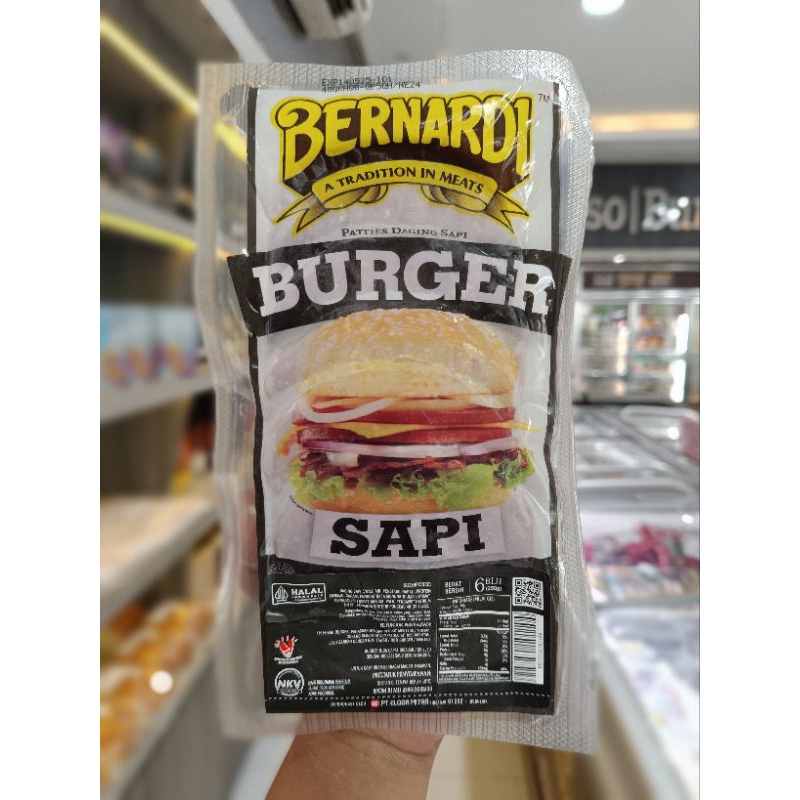 

Bernardi Burger Sapi 6biji 250gram