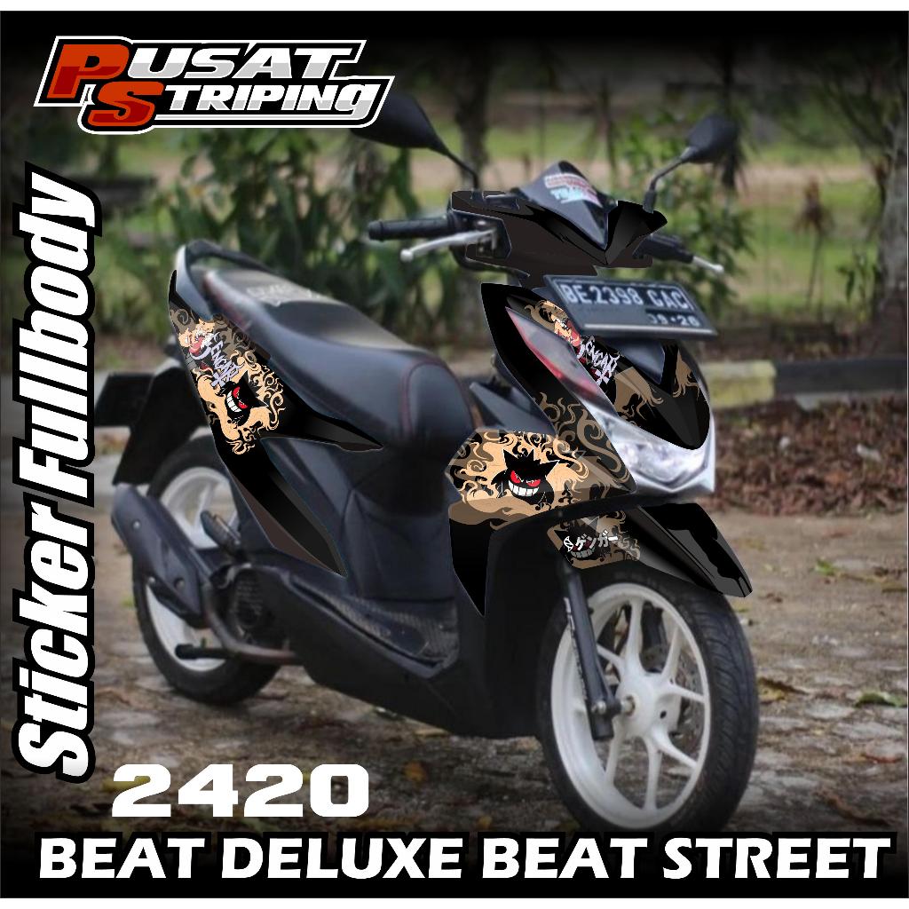 Terbaru Decal Skotlet Motor Beat Deluxe Full body 2020 2021 2022 2023 terbaru Bisa Request Suka Suka