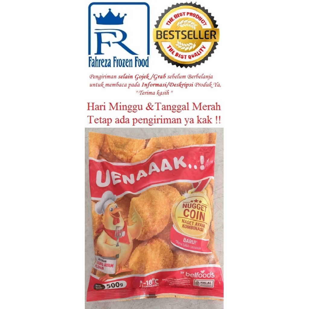 

Belfoods Uenak Small Nugget Ayam 500 Gram Harga Hemat