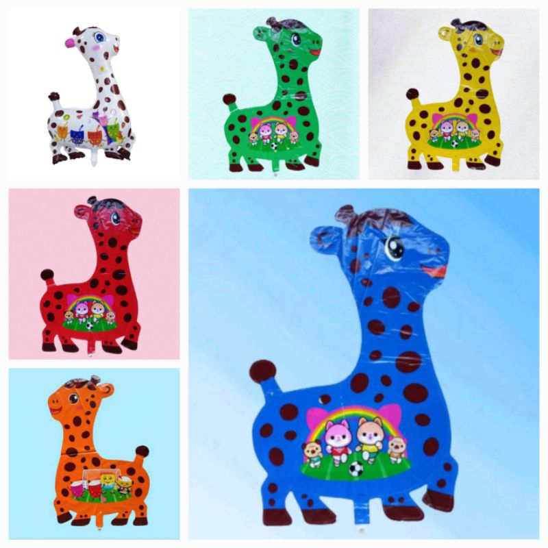 (1pack=50pc) JERAPAH (Balon Gas/FOIL/TERBANG/KARAKTER)