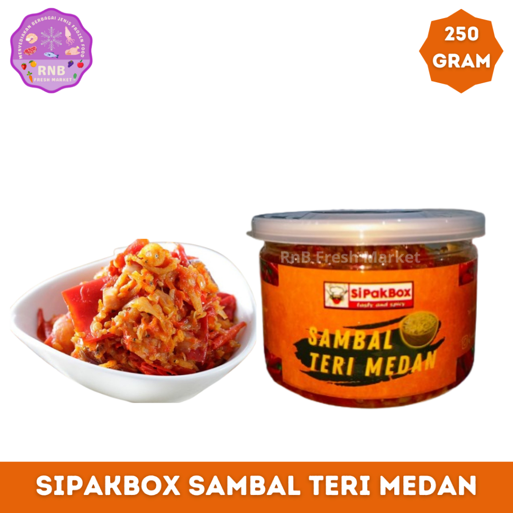 

SipakBox Sambal Teri Medan Netto 250 Gram