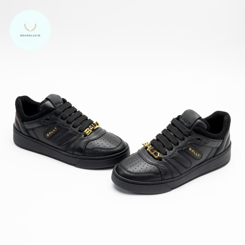 Bally Royalty Grained Leather Sneakers Black