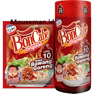 

Kobe Bon Cabe Rasa Original / Boncabe sachet Bubuk Cabe Sambal Tabur level 10 Rasa Bawang Goreng 5.5gr