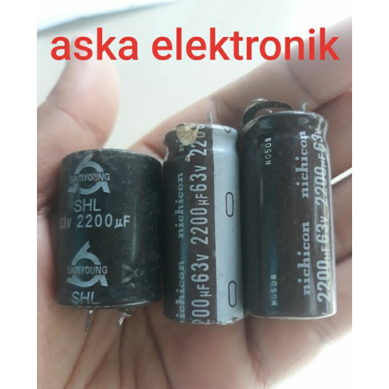 elko 2200uf 63V cabutan original