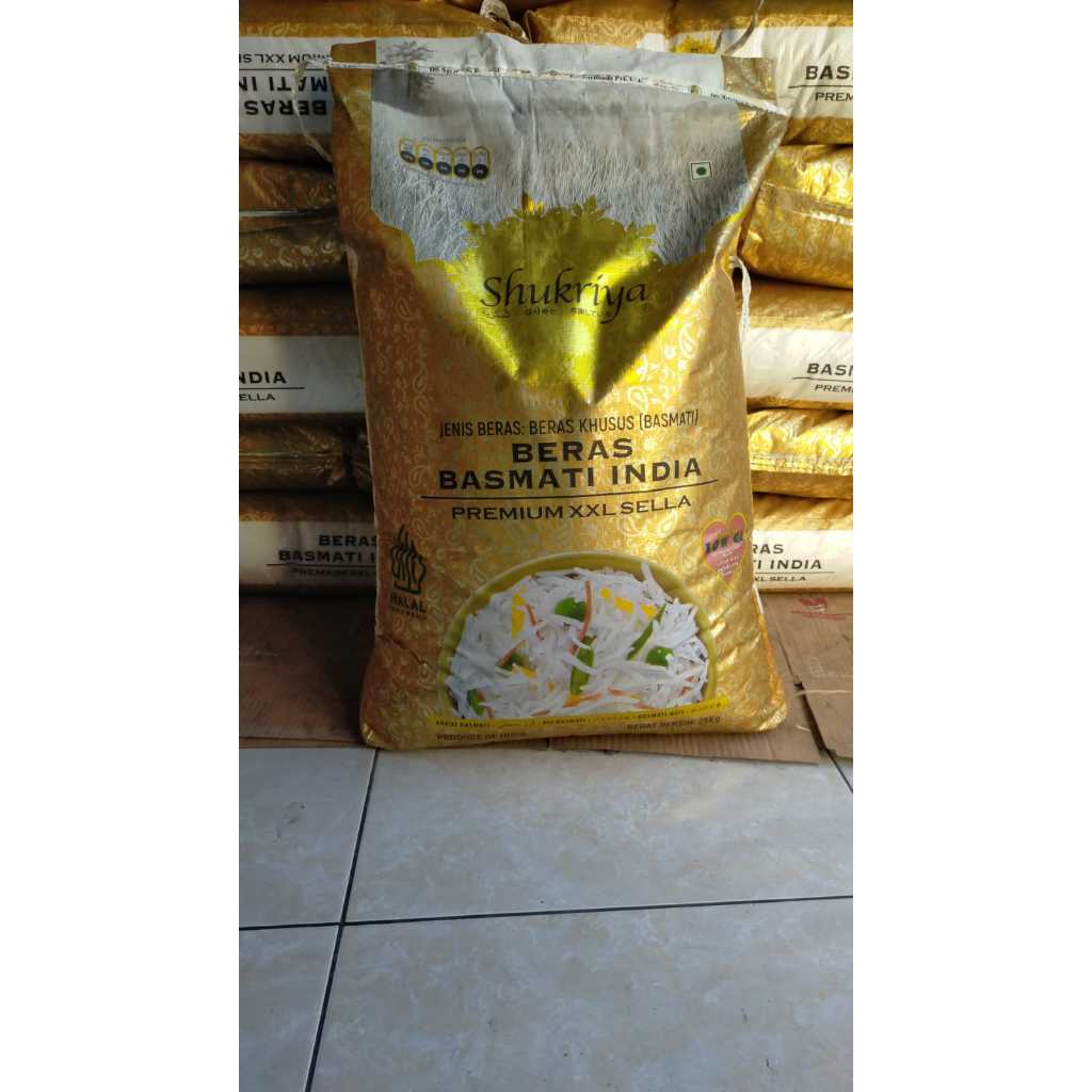 

Beras Basmati SHukriya Premium XXl Sella - Basmati India 1KG kemasan repack