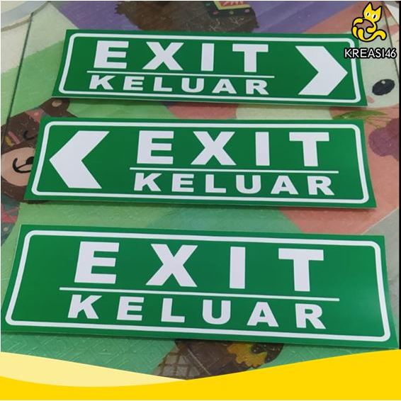 

AKRILIK PAPAN SIGN EXIT UKURAN 10CM X 30CM