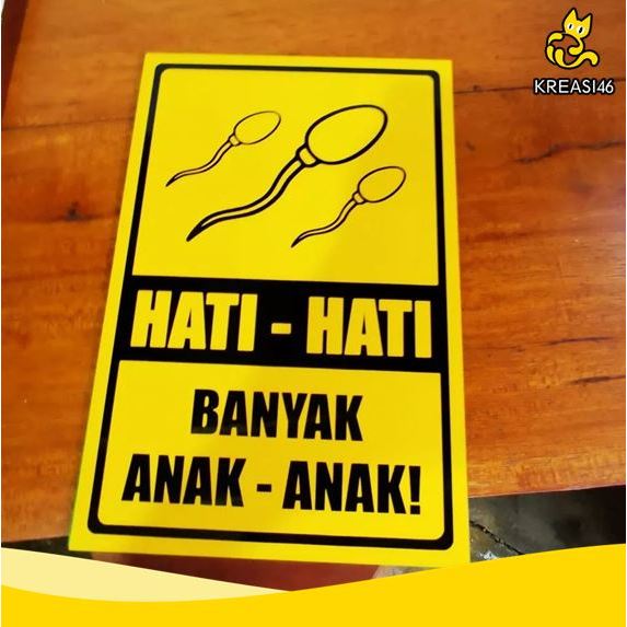 

SIGN PETUNJUK HATI HATI BANYAK ANAK ANAK NYELENEH PAPAN AKRILIK 20 x 30 CM