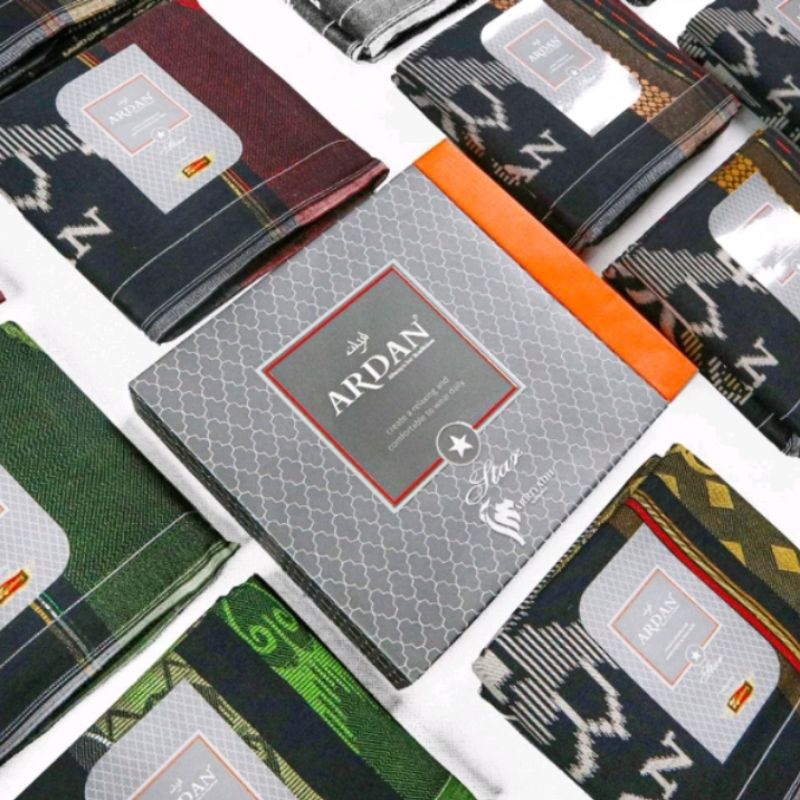 SARUNG ARDAN STAR MOTIF GTK STK TKP JKM JACQUARD SONGKET GUNUNG TIMBUL HITAM PUTIH WARNA