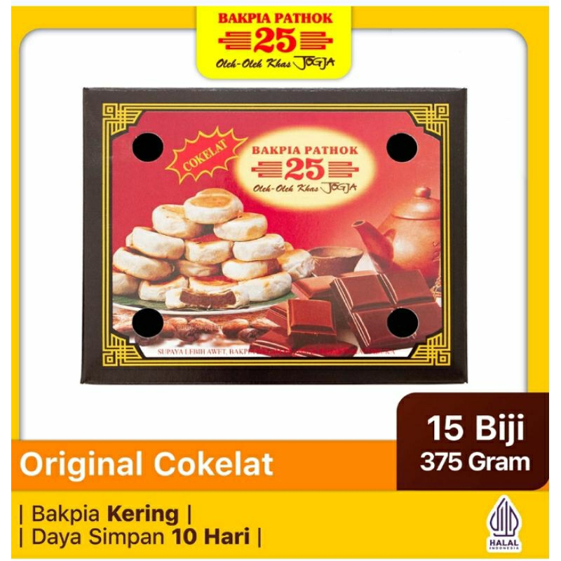 

Bakpia Pathok 25 Kering Rasa Coklat