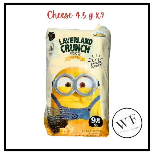 

Laverland crispy seaweed cheese / Laverland rumput laut rasa keju isi 4,5g x 9