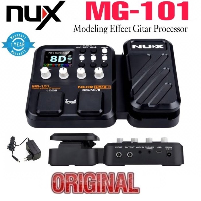 nux mg101 mg-101 mg 101 efek gitar multi nux mg101 ORIGINAL