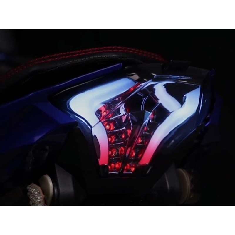 STOP LAMPU 3 IN 1 YZF R25 LAMPU STOP LED RGB MX KING / MT25 LED RED