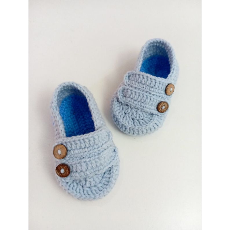 Loafer baby (sepatu bayi rajut) handmade for baby girl and baby boy