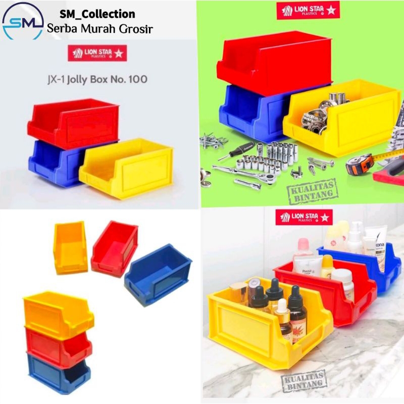 keranjang susun/kotak aksesoris/tempat perkakas/jolly box