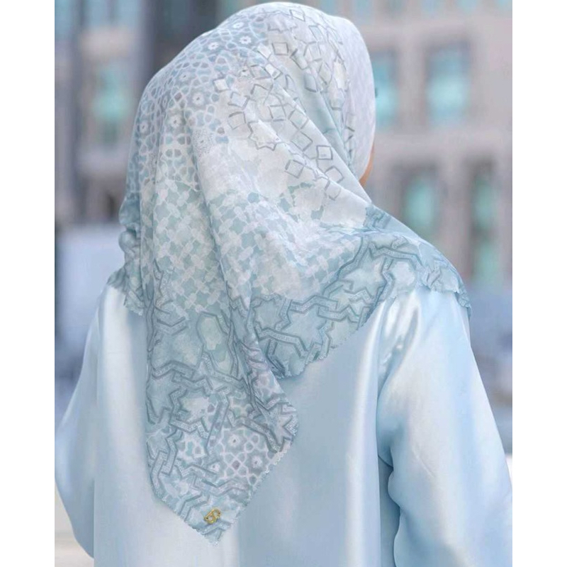 New XL BS Buttonscarves haramain voal XL Sky
