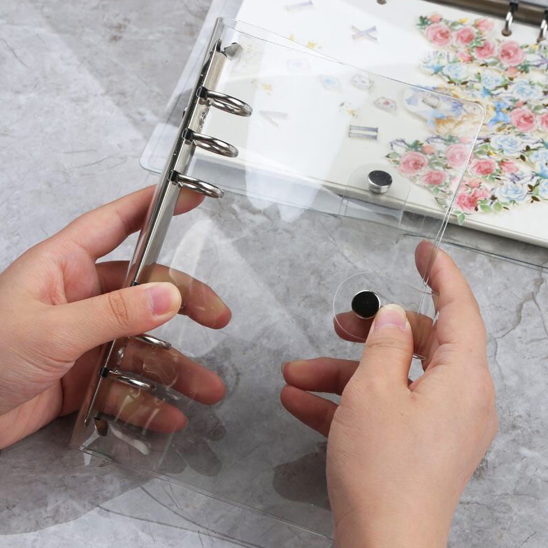 

PROMO TERUPDATE Korean Style Clear Cover 6 Ring Binder A5 A6 A7