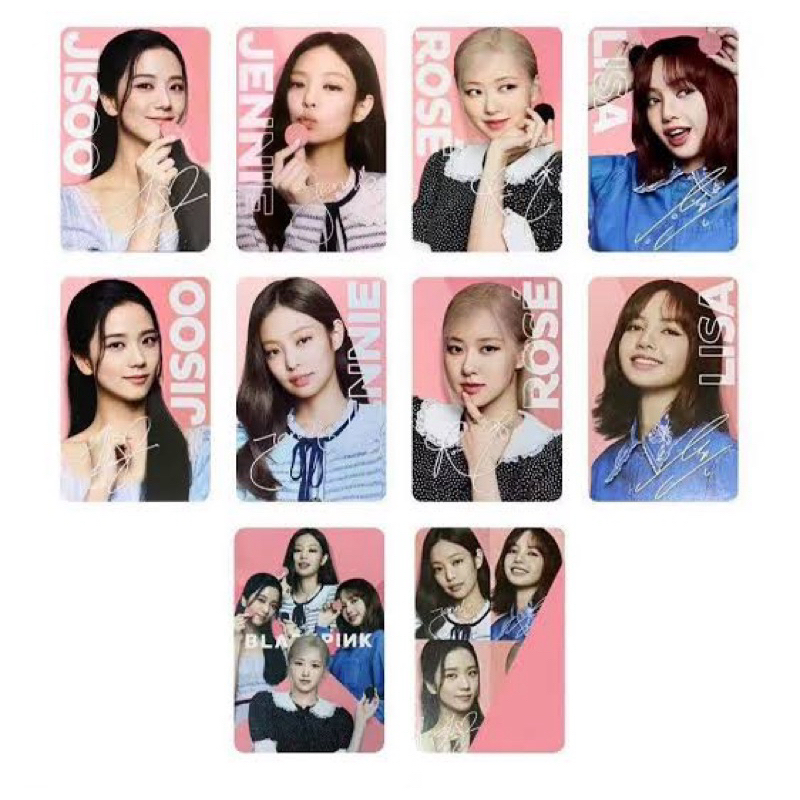 photocards Blackpink x oreo set 10 pcs