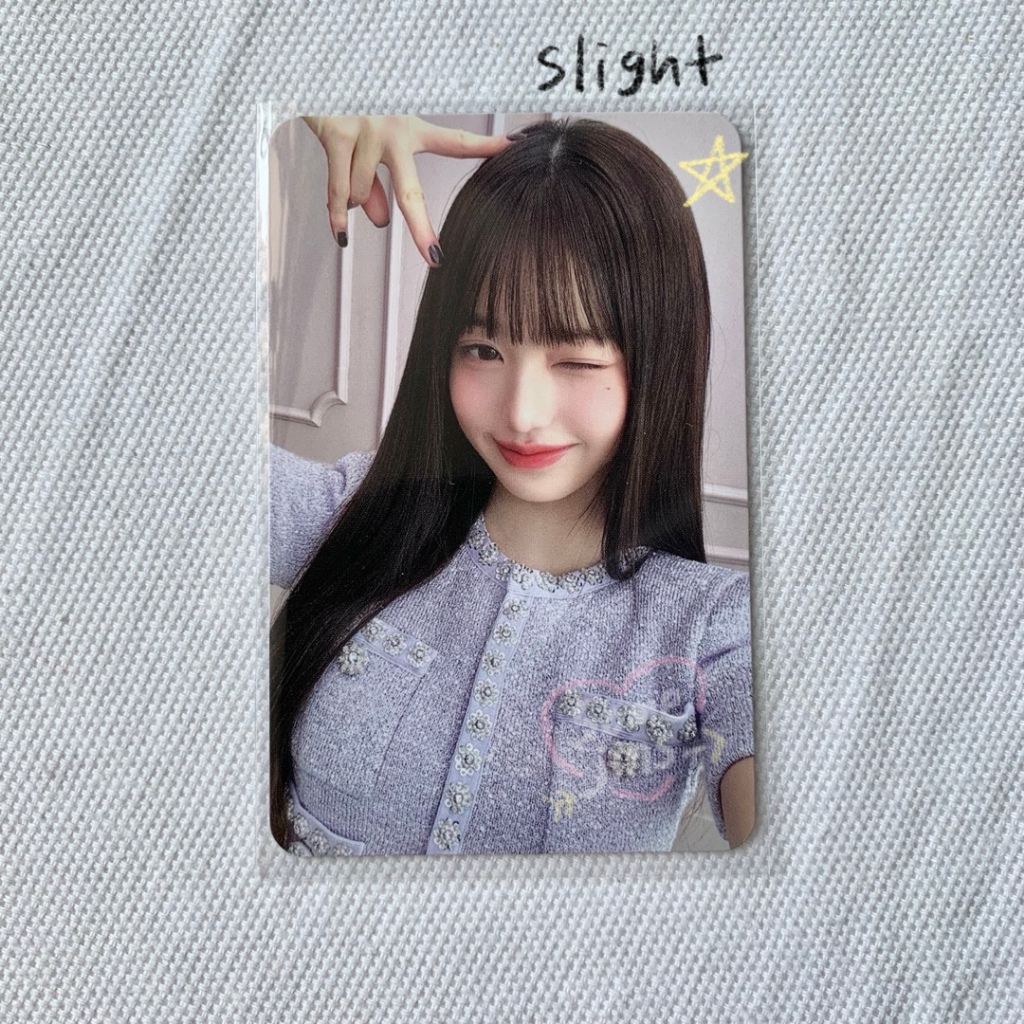 IVE Wonyoung pc hapa kristin bittersweet pondy kristin photocard ver 5 selfie 5.0 softlens wink cat 