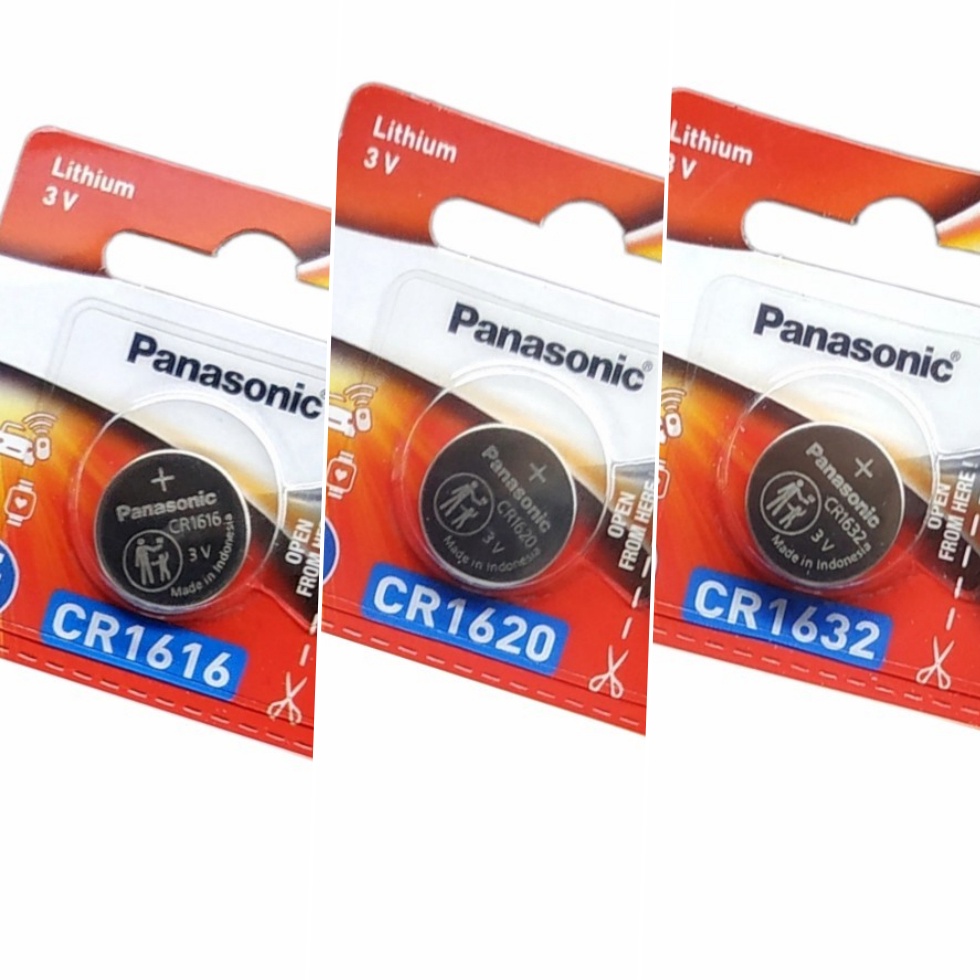 2 IN 1 Baterai Panasonic 1632 Panasonic CR1632 Panasonic 162 Panasonic CR162 Panasonic 1616 Panasoni