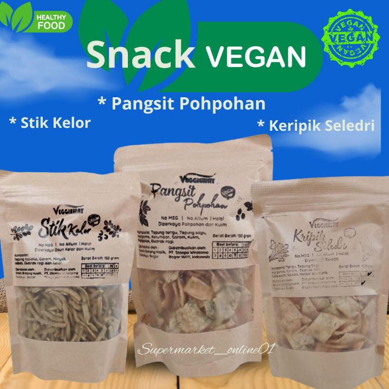 

Keripik Vegan 150gram Pangsit/ keripik seledri /Stik Kelor