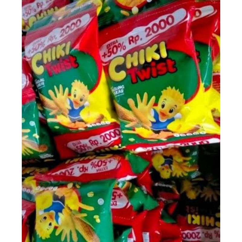 

Chiki twist rasa jagung isi 5 pcs | makanan ringan | snack ringan | ciki jagung