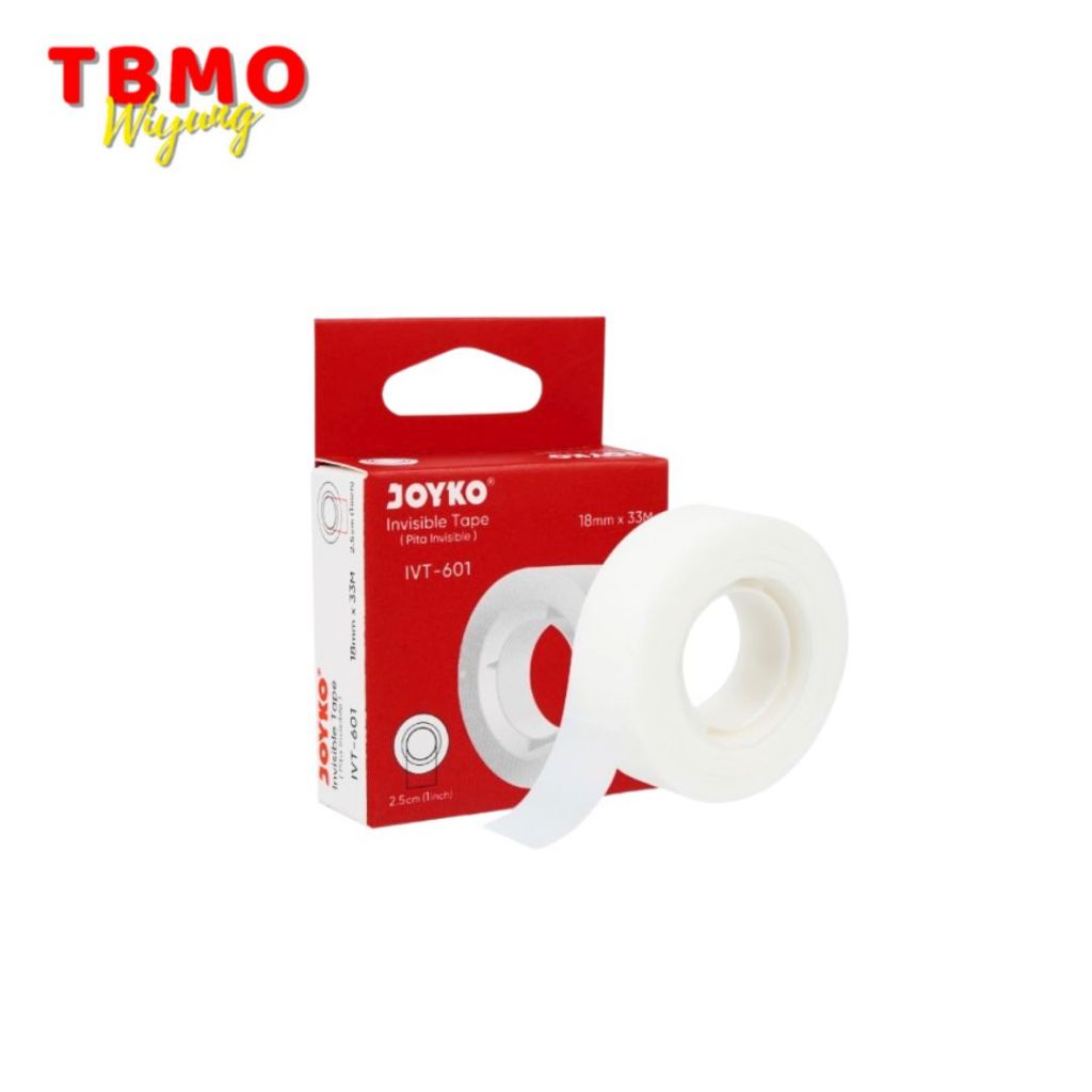 

Tbmo Joyko Invisible Tape Pita Perekat Kertas IVT-601 - 18mm x 33M