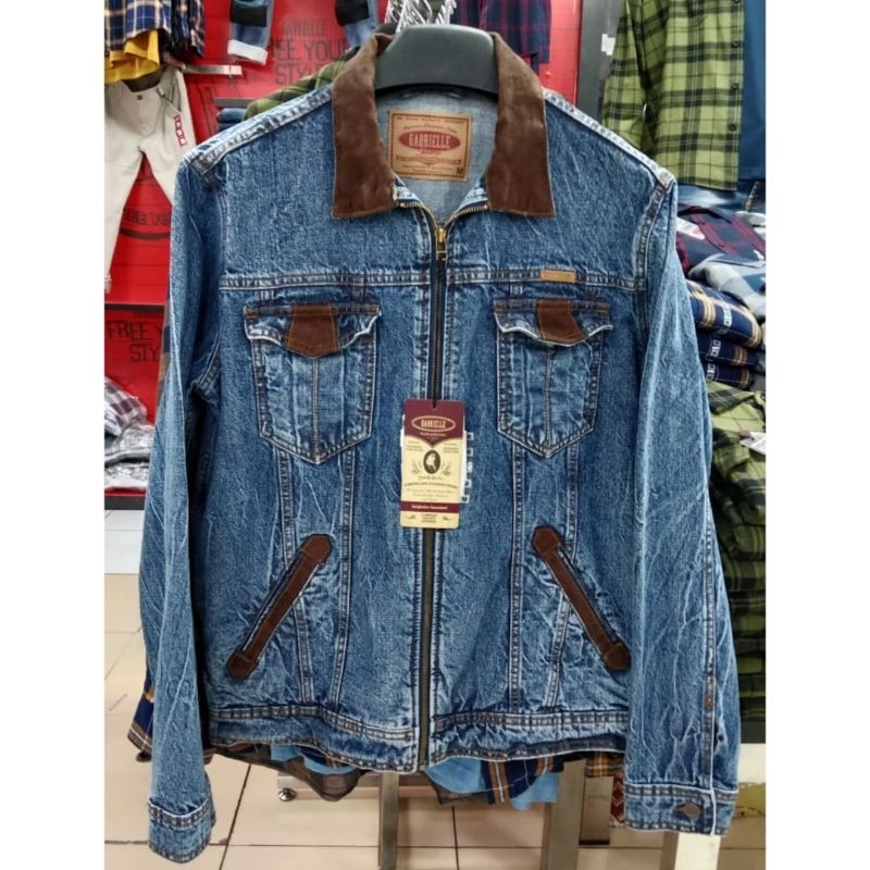 Jaket panjang pria Gabrielle jeans original mens BBJC126V2023M Jaket jeans pria | jaket jeans remaja