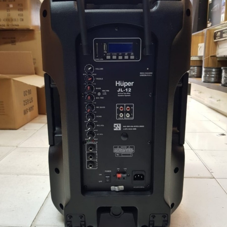 Speaker Portable Wireless Meeting HUPER JL12 PRO / JL 12 PRO – ORIGINAL 12 INCH