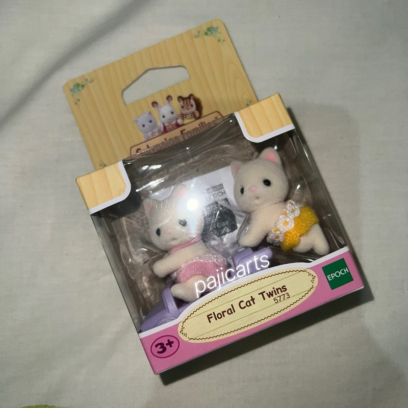 floral cat twins sylvanian families