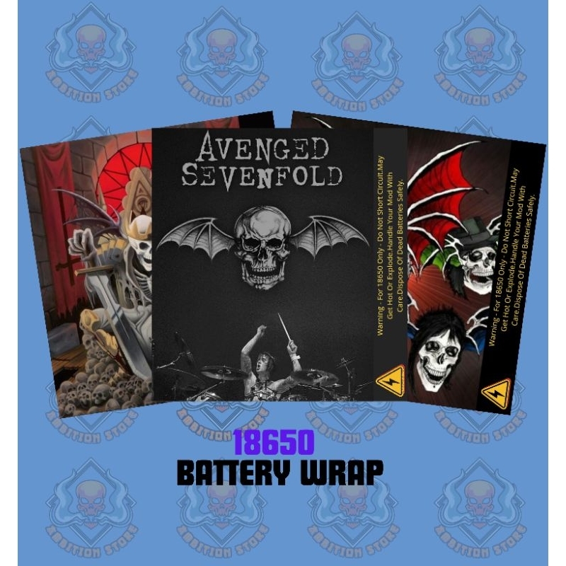 

AMBITIONSTORE - Stiker Skin Wrap Baterai 18650 A7X Original Series - Pelindung dan Penghias Baterai 18650 Untuk Segala Merek Baterai