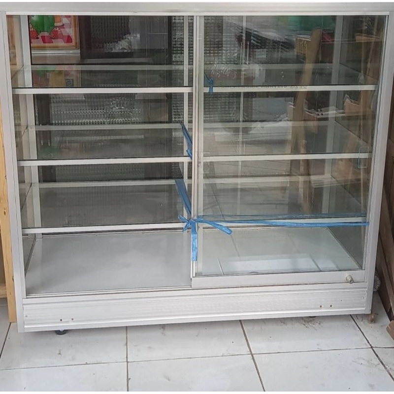 Etalase Kaca Aluminium | Etalase Madura | Etalase Display | Etalase Warung Sembako | Etalase Alumini