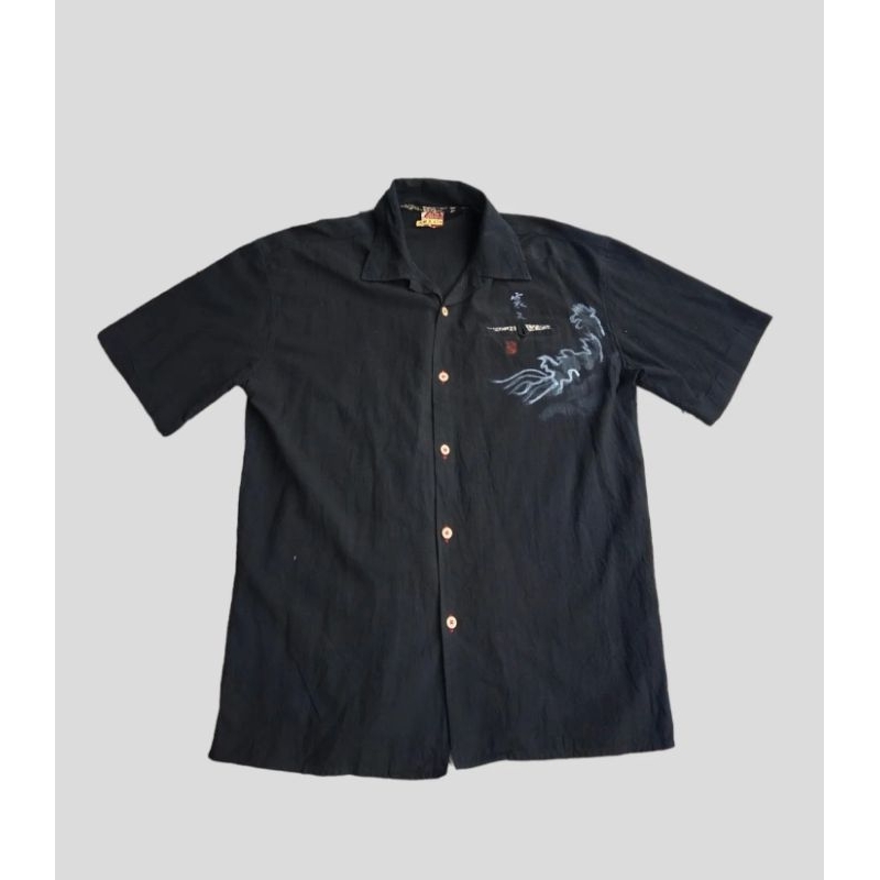 kemeja sukajan dragon