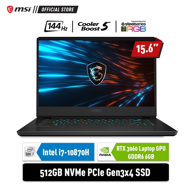 [Secondhand] Laptop MSI GP66 Leopard 10UE [9S7-154222-278] i7 10870H 16GB