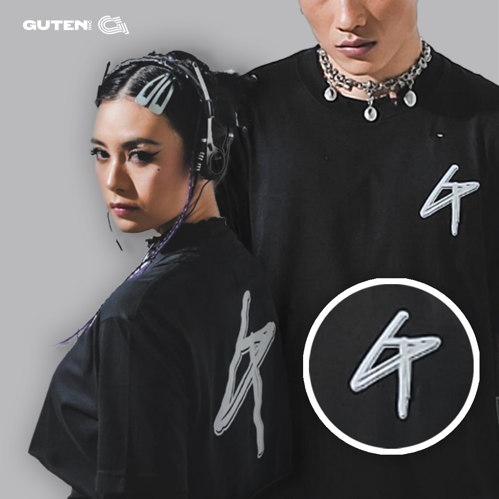 Guten Inc - Kaos Hitam Pria Guten Inc X Tamaradai mm||01 Black T-Shirt