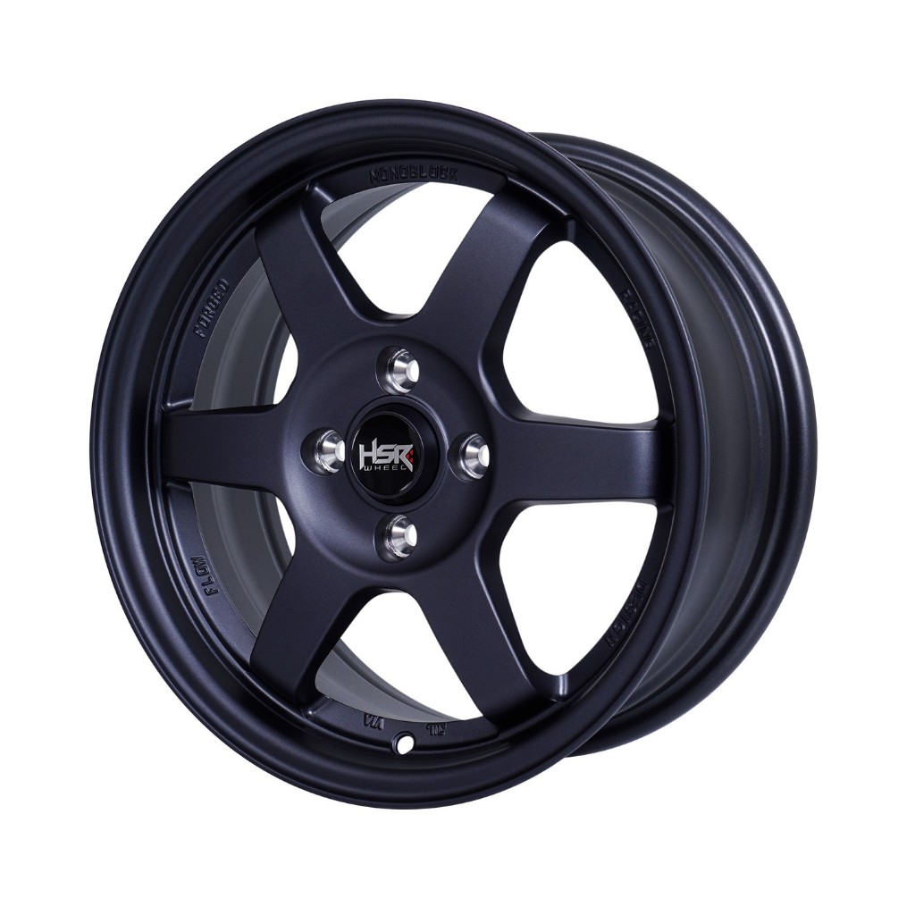 Hsr Wheel Tokyo Velg Mobil Racing Ring 15 Pcd 4X100 Lebar 6.5 ET40 Matte Gun Metal