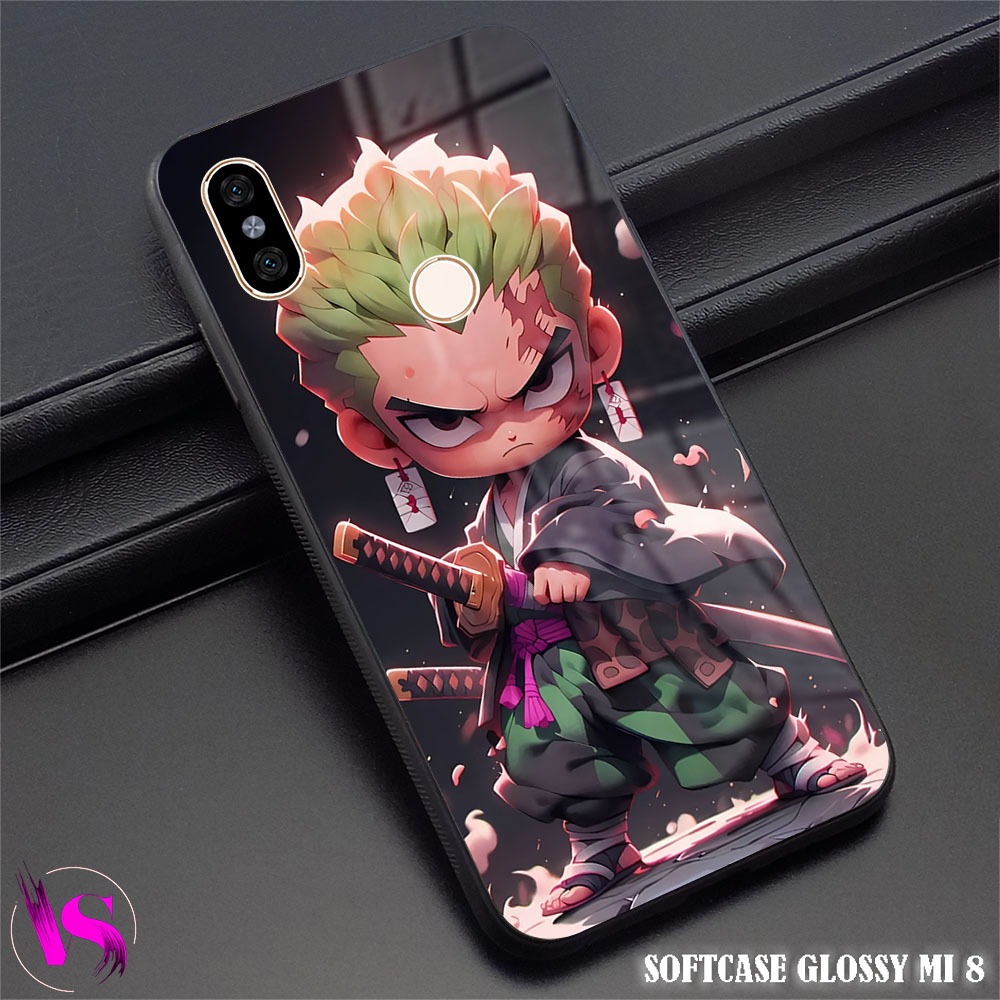 Softcase Glossy Xiaomi Mi 8 | Case Mi8 |VN44| Kesing Hp MI Xiaomi Silikon Kilau Kaca Pelindung Karet