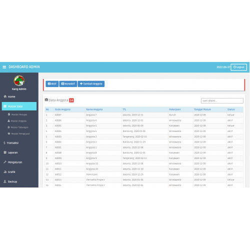 Software aplikasi Koperasi Simpan Pinjam