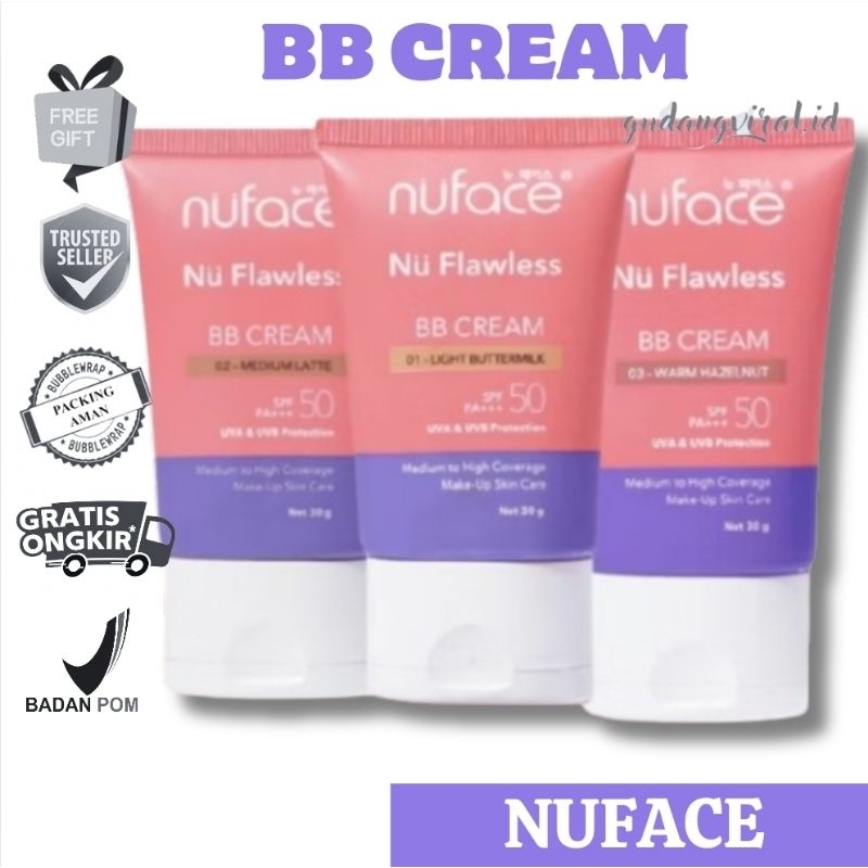 -gusangviralshop- NUFACE NU FLAWLESS BB CREAM 30GR BB CREAM NUFACE