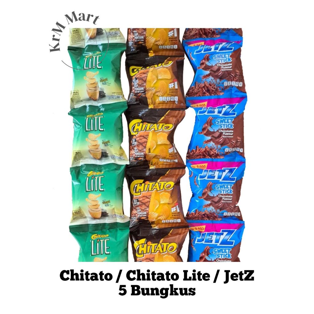 

Chitato Sapi Panggang 15 g JetZ 18 g Chitato Lite Rumput Laut 14 g seaweed