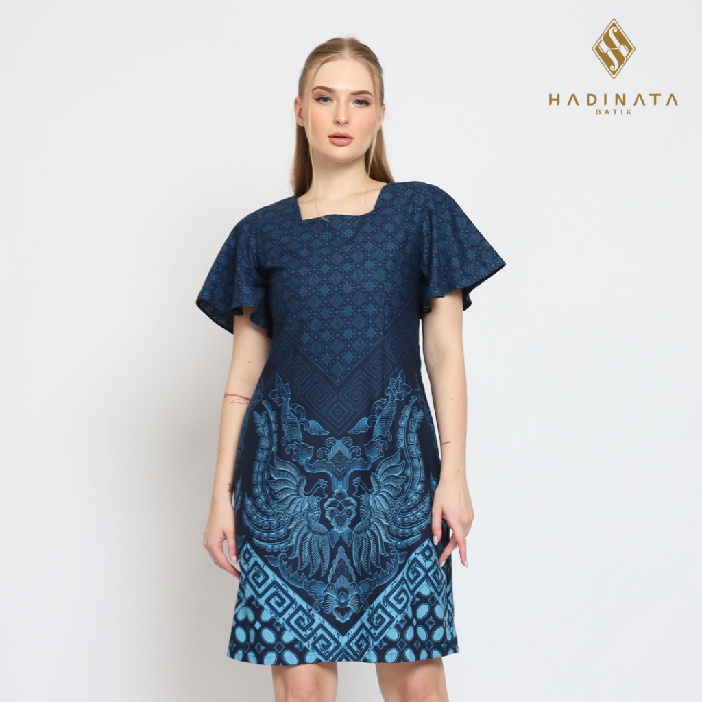 Hadinata Batik Premium Dress Batik Wanita Superfine Furing Yuvika Yudisthira