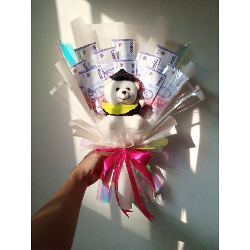 BUKET UANG BONEKA WISUDA / BUKET WISUDA
