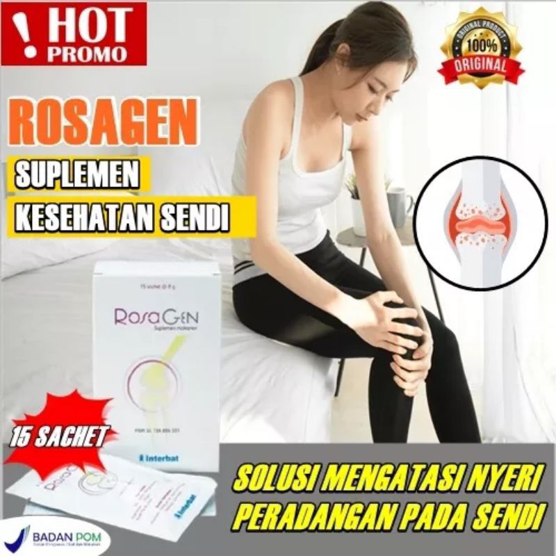 Rosagen Force | Rosagen 15 Sachet Original | Rosagen Obat Atasi Persendian Tulang Rosagen Asli