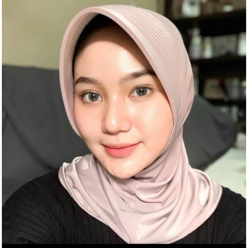 BERGO SPORT PET TEBAL / HIJAB INSTAN SPORT PET BESAR JERSEY